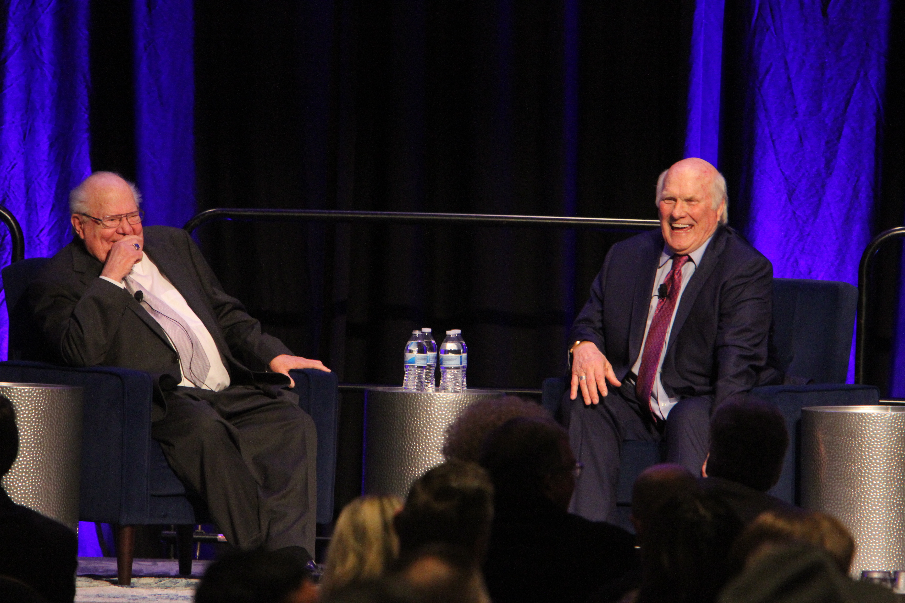 Verne Lundquist and Terry Bradshaw