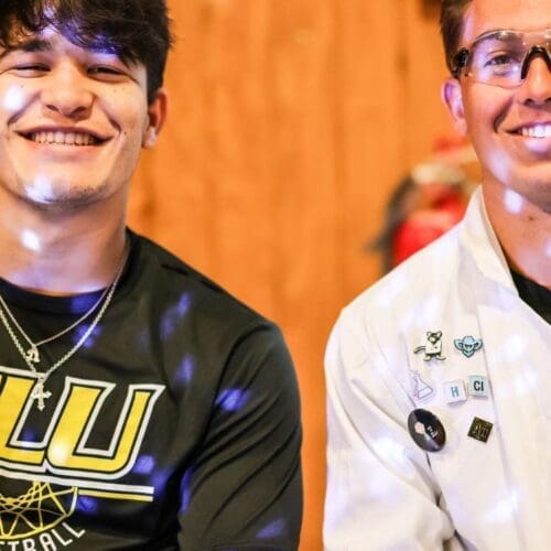 Two science students