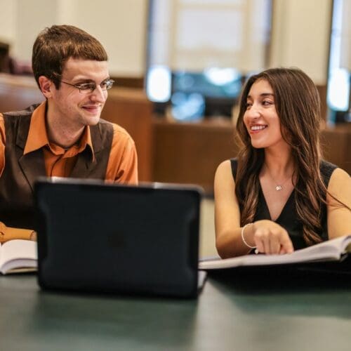 Dr. O'Brochta and student