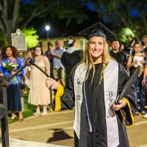 nursing graduate in regalia