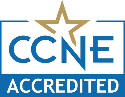 CCNE accreditation logo.