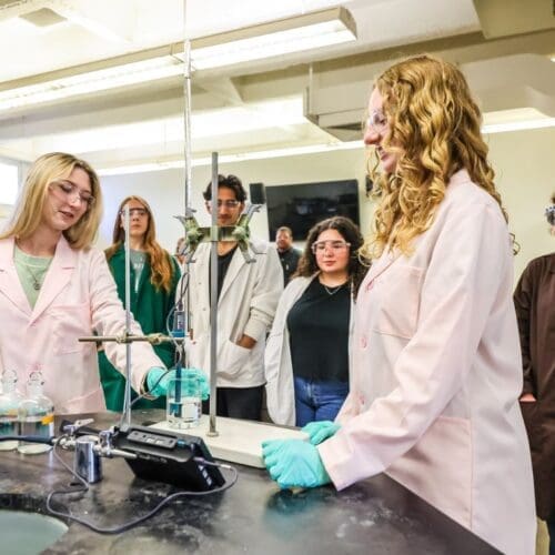 Students in lab