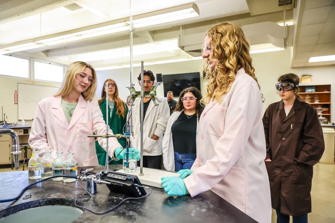 Students in lab