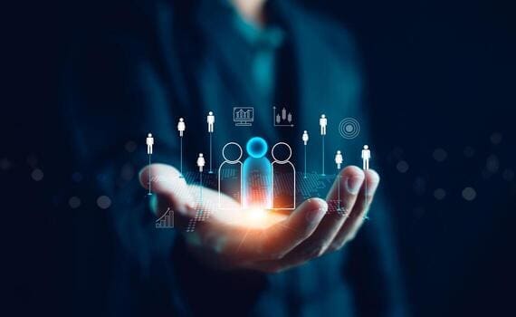 stock image hand and graphics