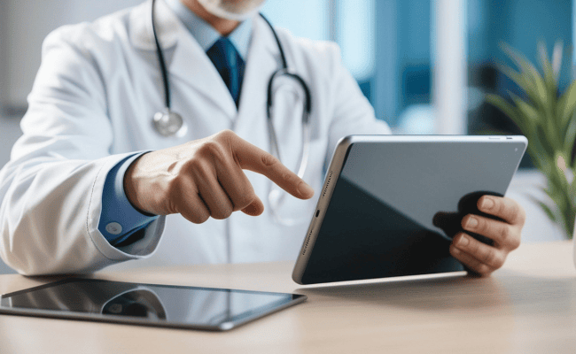 stock photo of healthcare admin