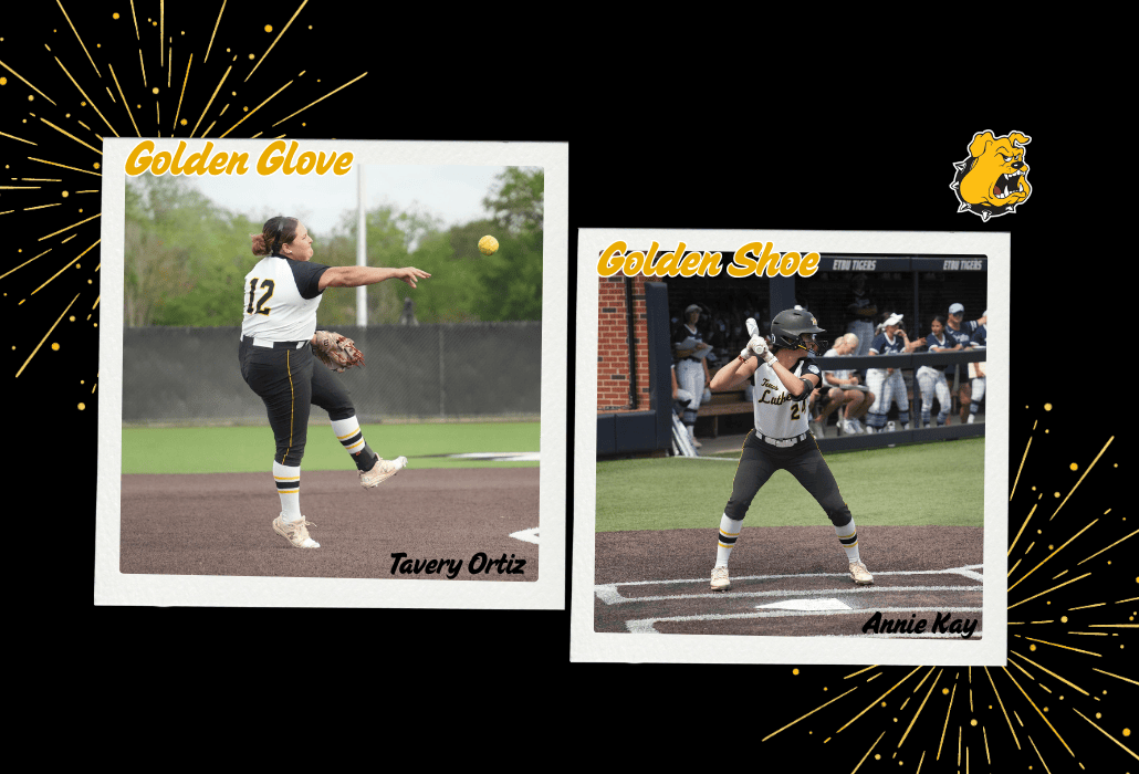 Tavery Ortiz and Annie kay playing softball