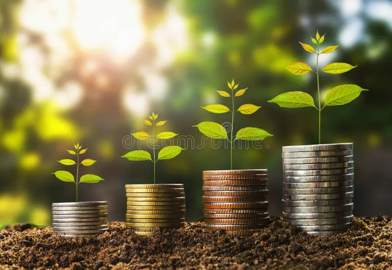 stock image - coins