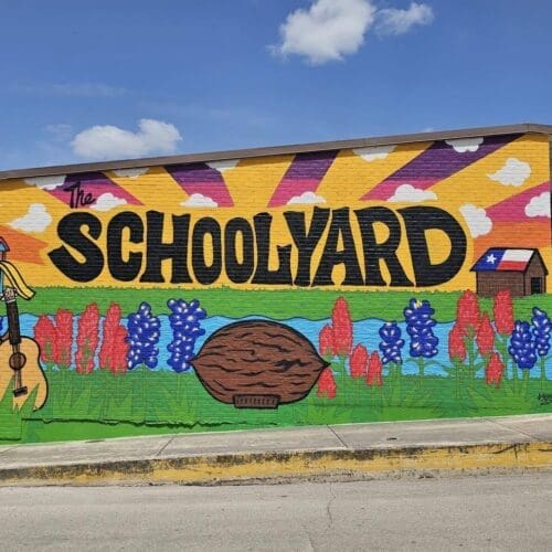 Seguin Schoolyard exterior mural