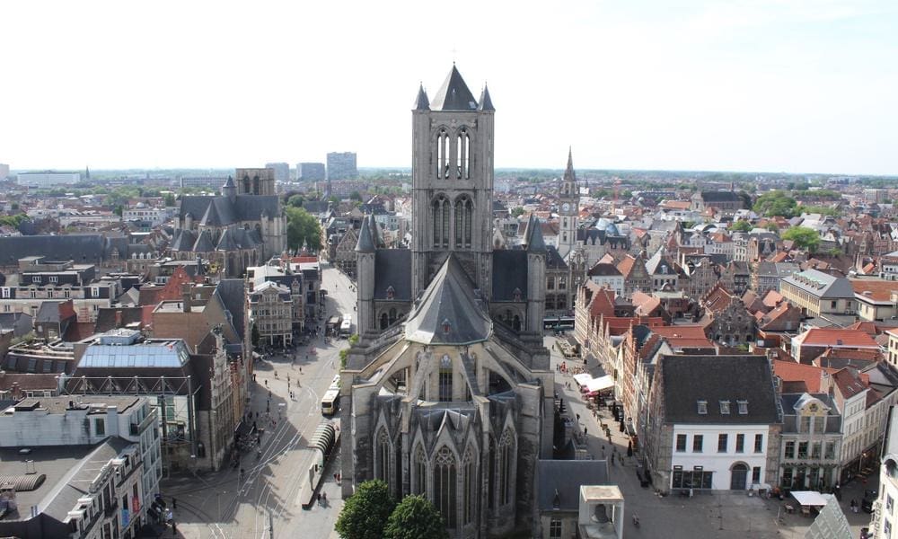 European City with church