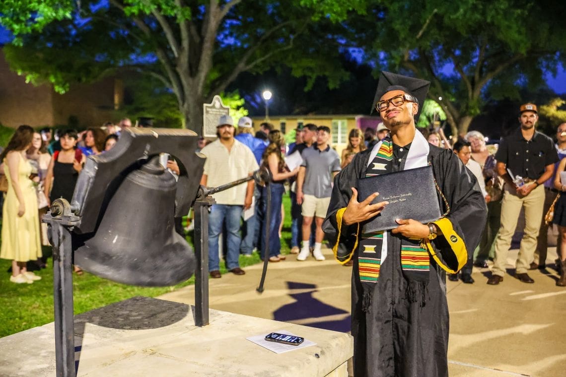 BSU student at gradution