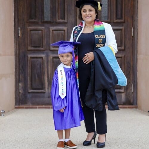 Dr. Elizabeth Garcia with her son