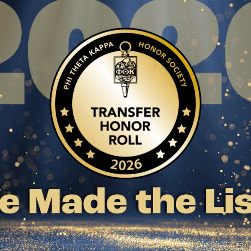 PTK Transfer Honor Roll Announcement
