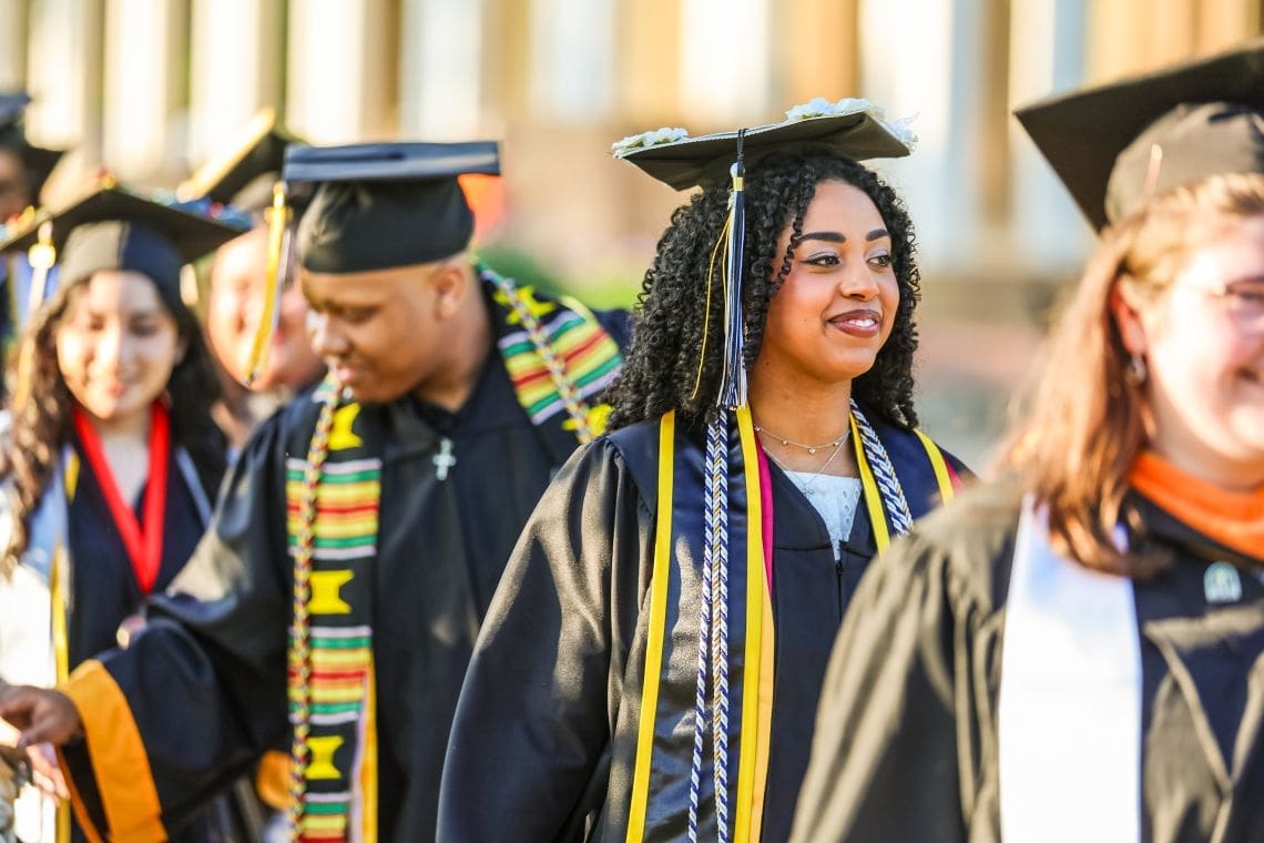 graduates in procession