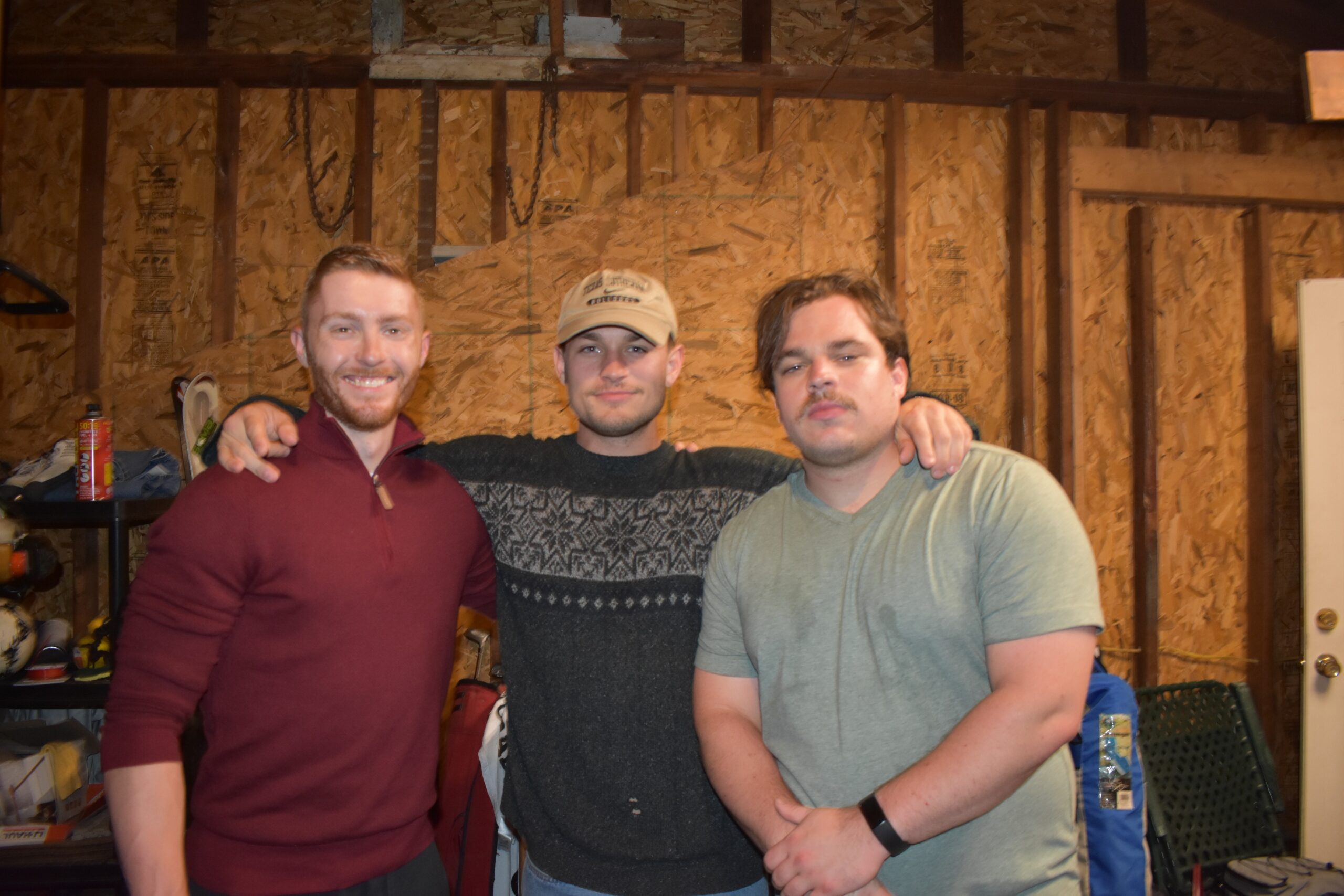 Ezra Acero with brother Seth and roommate Jackson