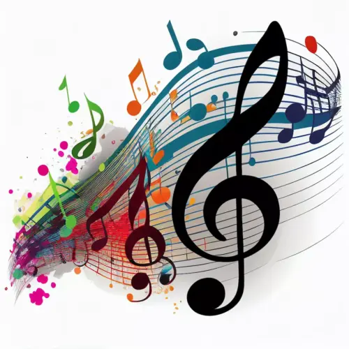 musical notes graphic