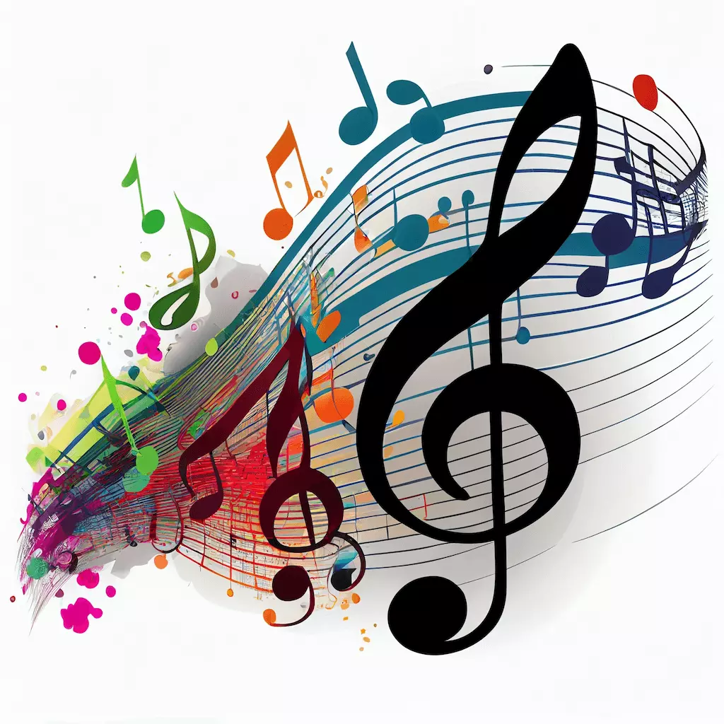 musical notes graphic