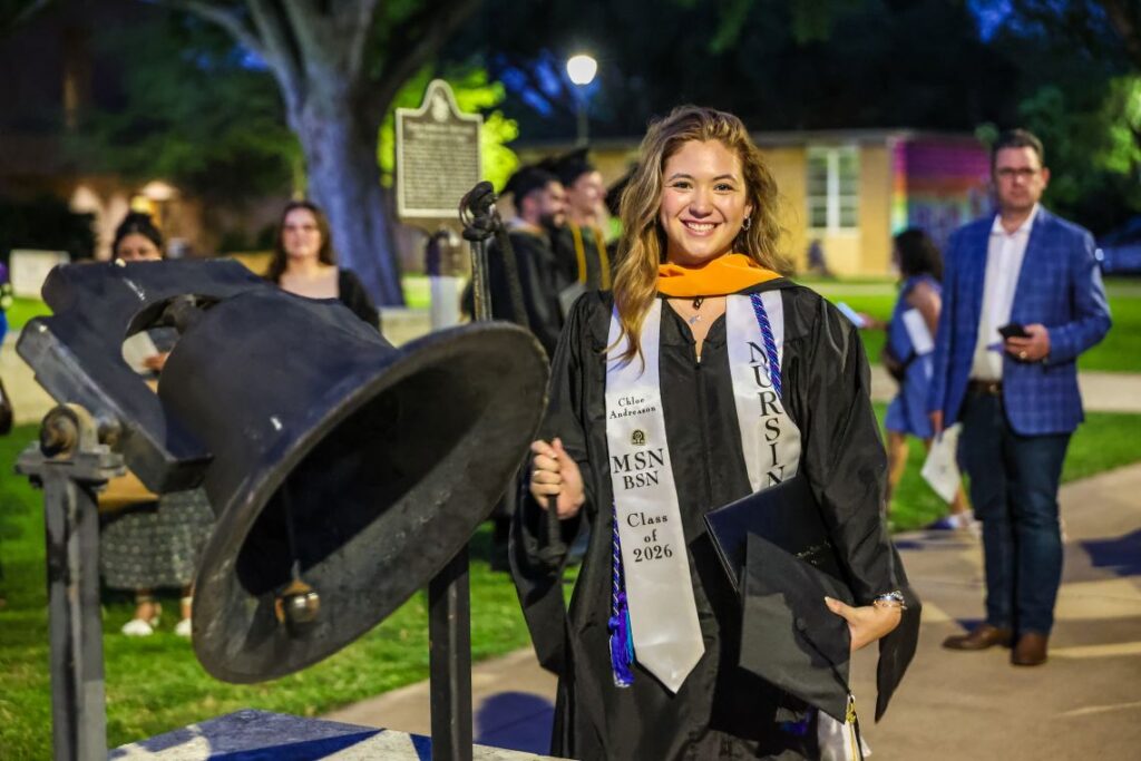 Nursing student at graduation